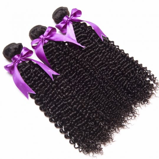 ALIPOP Brazilian Kinky Curly Hair Weave Bundles Human Hair Bundles Non Remy Hair Extensions 1PC Can Buy 3/4 Bundles No Shedding