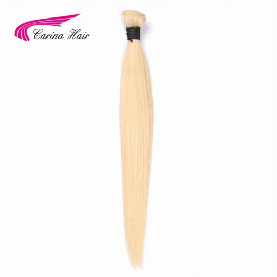 Carina Hair Blond Brazilian Hair Bundles 100% Human Hair Straight Non Remy 613 Hair Extensions Free Shipping 1PC