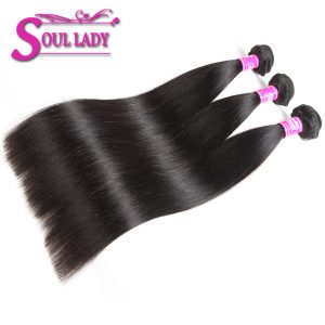 Soul Lady Products Raw Indian Human Hair Straight 8-28 inches Non Remy Hair Weaving 1 Bundle Only 100gram/pcs Free Shipping