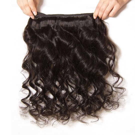 LONGQI HAIR Loose Wave Brazilian Hair Bundles Natural Color Non Remy Human Hair Weave 16 18 20 22 24 26 Inch 1PC Free Shipping