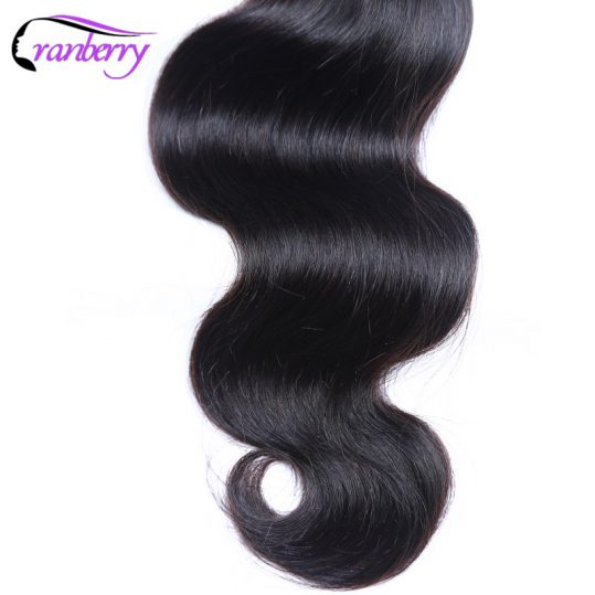 Cranberry Hair Brazilian Body Wave Hair Weave Bundles 8"-26" One Hair Bundle 100% Human Hair Extensions Can Be Dyed Non Remy