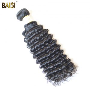 BAISI 100% Human Hair Extension Peruvian Hair DEEP WAVE Remy Free Shipping
