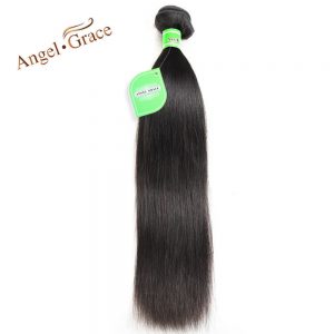Angel Grace Hair Peruvian Straight Hair 100g/piece Natural Color Human Hair Bundles 10-28 inch Available Remy Hair Free Shipping