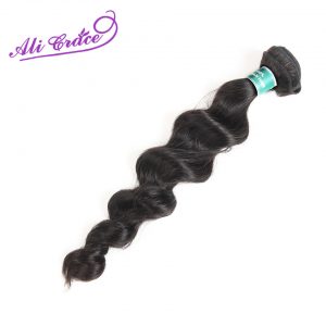 ALI GRACE Hair Peruvian Loose Wave Hair Weaving 100% Remy Hair Double Machine Weft Free Shipping Human Hair Bundles 10-28 inch