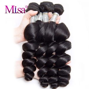 Peruvian Loose Wave Bundles Mi Lisa Hair Can Buy 3 or 4 Bundle 10-28 1 Pc Only Hair Extension Remy Hair Weave Human Hair Bundles