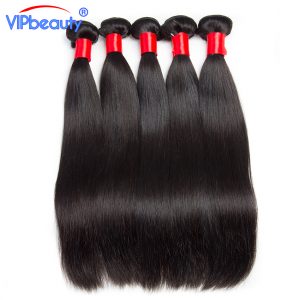 VIP beauty Peruvian straight remy hair extension ,100% human hair weave bundles 1pcs ,natural color 1b ,can be dyed double weft