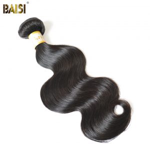BAISI Body Wave Peruvian Remy Hair Nature Color 100% Human Hair Extensions 10-28inch Free Shipping