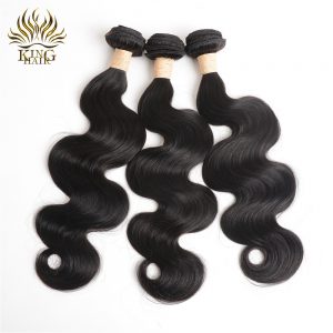 KING HAIR Peruvian Remy Hair Body Wave Bundles Natural Black Color 100% Human Hair Weaving 8inch to 30inch Free Shipping