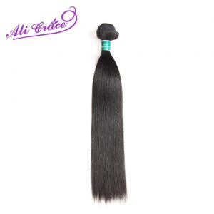 ALI GRACE Hair Peruvian Straight Hair Natural Color 100% Remy Human Hair Weave 1 Bundle 10-28 inch Free Shipping