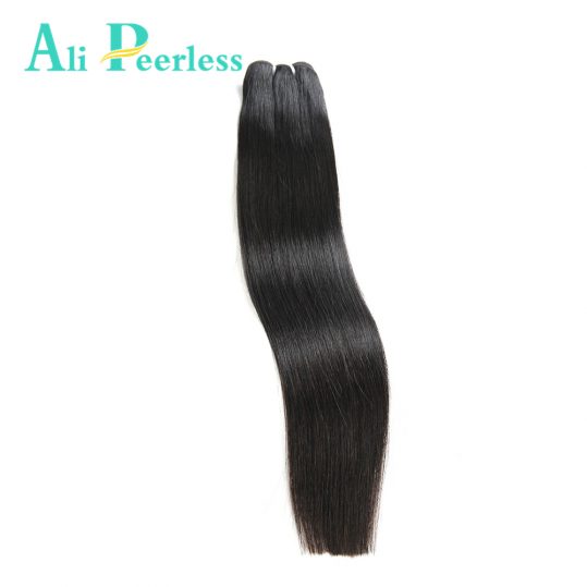 Ali Peerless Hair Peruvian Straight Hair 100% Virgin Human Hair Double Weft 10"-28" Nature Color 1 Piece Weaving Free Shipping