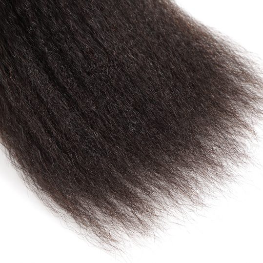 Rosa Beauty Peruvian Virgin Hair Kinky Straight Hair 1 Piece 100% Natural Human Hair Weaves Bundles Shipping Free