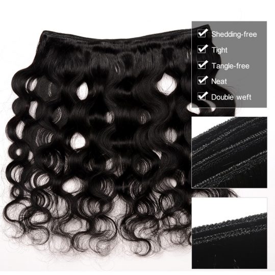 Peruvian Virgin Hair 100% Human Hair Body Wave Bundles Honey Queen Hair Products Hair Weaving Extensions Natural Color