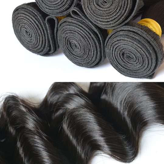 BAISI Natural Wave 100% Human Hair Extension Peruvian Virgin Hair,Natural Color,8-34 Inches Long Available Free Shipping