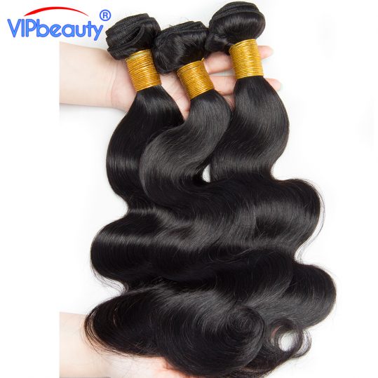 VIP beauty Peruvian body wave 100% human hair weave bundles 1pcs lot 10-28inch non remy hair extension natural color 1b