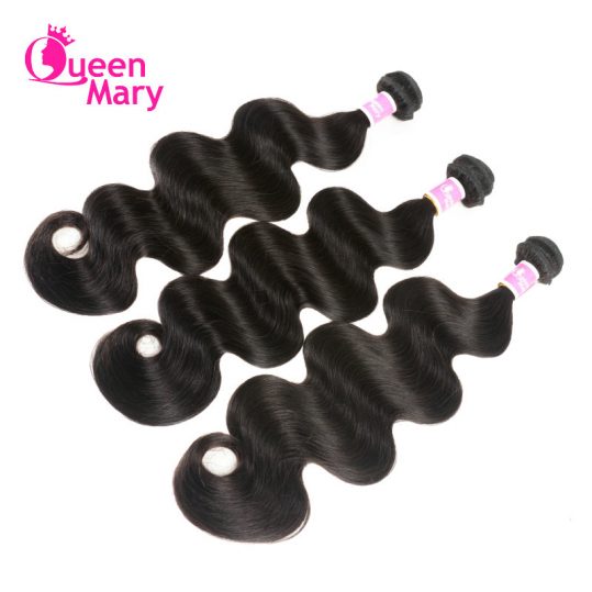 Queen Mary Peruvian Body Wave 100% Human Hair Bundles Non-Remy Hair Weaving Natural Color One Piece 10"-26" Shipping Free