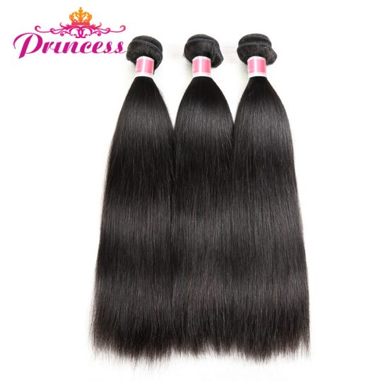 Beautiful Princess Peruvian Straight Hair 1 Piece Only Can Buy 3 Or 4 Bunldes 8-28 Human Hair Bundles Double Weft Non-remy hair