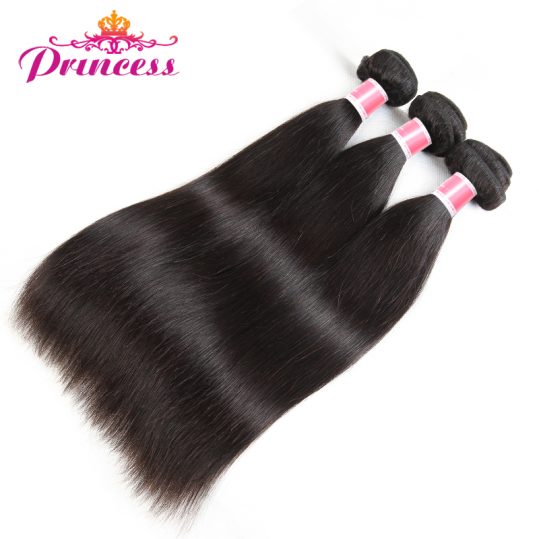 Beautiful Princess Peruvian Straight Hair 1 Piece Only Can Buy 3 Or 4 Bunldes 8-28 Human Hair Bundles Double Weft Non-remy hair