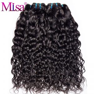 Water Wave Can Buy 4 or 3 Bundles Mi Lisa Hair 100% Human Hair Extension 1 Piece Only Non remy Hair Weave Peruvian Hair Bundles