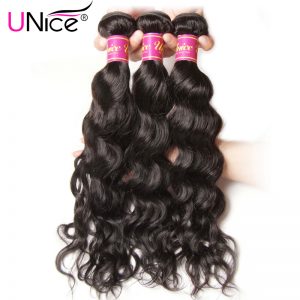 UNice Hair Company Peruvian Water Wave Bundles 1 Piece 100% Human Hair Extension Non Remy Hair Weaves 8"-26" Can Mix Any Length