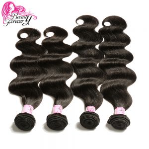 Beauty Forever Peruvian Hair Body Wave 100% Non Remy Human Hair Weave Bundles Natural Color 8-30 inch Free Shipping