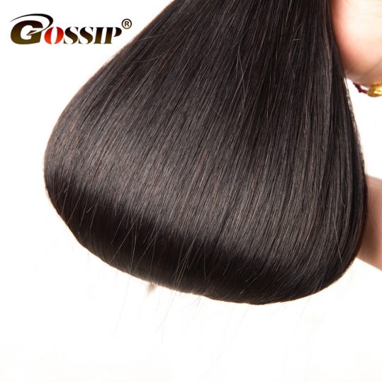 Gossip Peruvian Straight Hair Bundles 10"-28" 100% Human Hair Bundles Double Weft Hair Extension 1 Piece Non Remy Hair Weaving