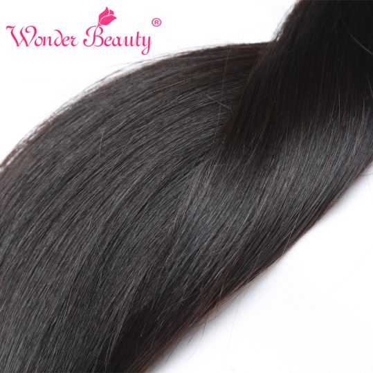 Wonder Beauty Company Peruvian Straight Hair Weaving Non-remy  Natural Black Human Hair Bundles Mixed Length 8inch-26inch