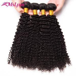 Mslynn Afro Kinky Curly Hair Peruvian Hair Bundles 100% Human Hair Bundles 1pc Non Remy Hair Extension Can Buy 3 Or 4 Pieces
