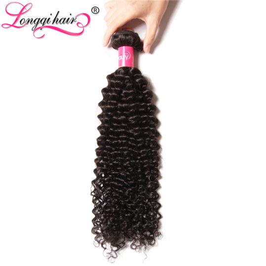 Xuchang Longqi Hair Peruvian Curly Hair Bundles Non-Remy Human Hair Weave 8"-26"  1 Piece Can Be Mixed Length Free Shipping