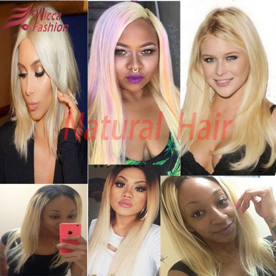 Dream Beauty Ombre Peruvian Hair Straight Hair Bundles 1 PC 1B/613 ombre Blonde Non-Remy Human Hair Extensions 8-28 Inches