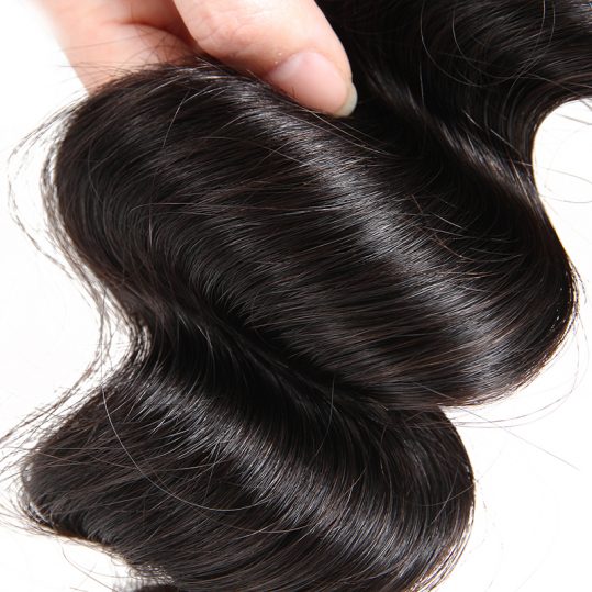 Supernova hair Peruvian 1 piece Loose Deep 100% Human Hair Bundles Natural Black Color Non-Remy Hair Free Shipping