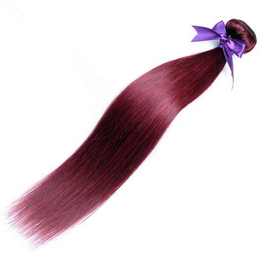 Bold Red 99J Burgundy Peruvian Straight Hair Bundles 100% Human Hair Weave Extension Shining Star Non-Remy Can Buy 3 or 4 Bundle