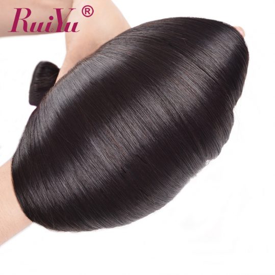 Human Hair Bundles Straight Peruvian Hair Extensions Can Buy 3 Or 4 Bundles 10"-28" Non Remy Hair RUIYU Can Be Dyed Ships Free
