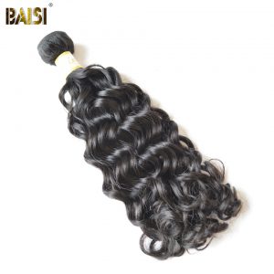 BAISI Water Wave Malaysia Remy Hair Nature Color 100% Human Hair Bundles 10-28inch Free Shipping