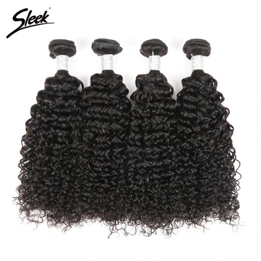 Sleek Malaysian Curly Hair 1 Pc Can Buy 3 Or 4 Bundles With Closure Remy Curly Weave Human Hair Natural Color Human Hair Bundles