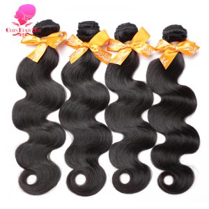 QUEEN BEAUTY HAIR Malaysian Body Wave Bundles Remy Human Hair Weft 1 Piece Natural Color Hair Weave Free Shipping