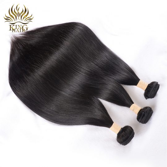 King Straight human hair 100% Malaysian Hair Weave Bundles Remy Hair Weft 1 bundle No Shed No Tangle Can Be Dyed