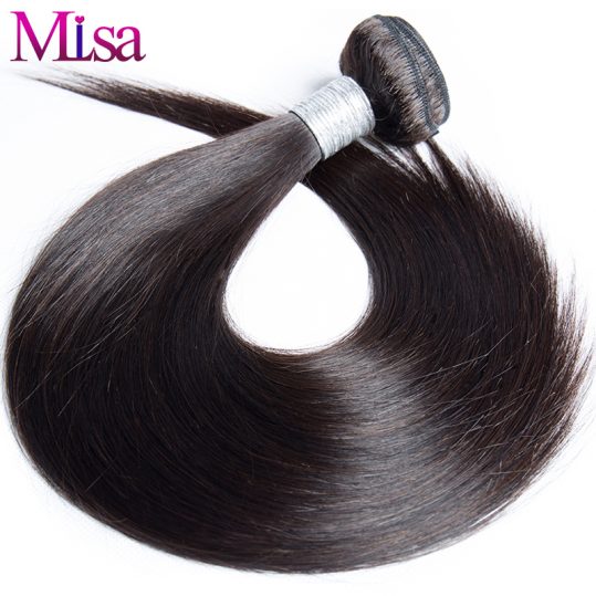 Mi Lisa Malaysian Straight Hair 1 piece Only 100% Human Hair Bundles Remy Hair Weaving Extensions 10"-28" Can Buy 3 or 4 bundles