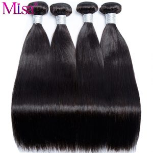 Mi Lisa Malaysian Straight Hair 1 piece Only 100% Human Hair Bundles Remy Hair Weaving Extensions 10"-28" Can Buy 3 or 4 bundles
