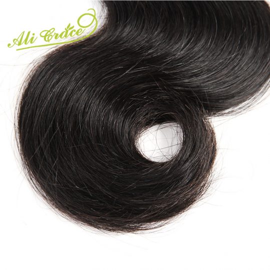 ALI GRACE Hair Malaysian Body Wave Hair Natural Black 10-28 Inch 100% Remy Human Hair Weave Bundles 1 Piece Free Shipping