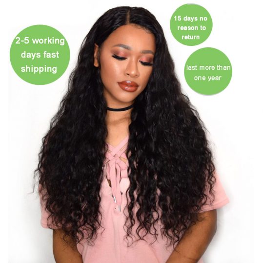 Virgo Hair Company Malaysian Water Wave Human Hair Weave Bundles 1 Pc 100% Natural 1B Remy Hair Can Be Dyed Won't Lose Pattern