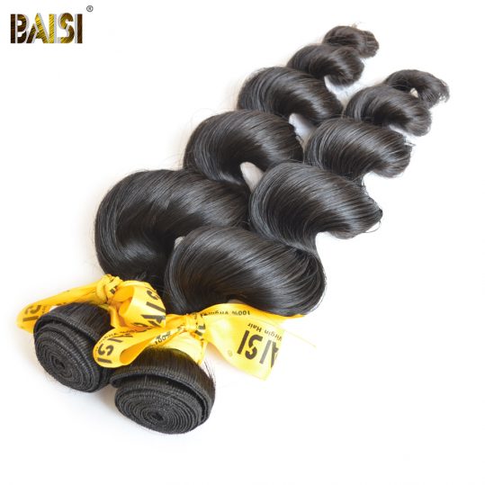 BAISI  Malaysia Virgin Hair loose wave  Nature Color 100% Human Hair Bundles 12-28inch Free Shipping