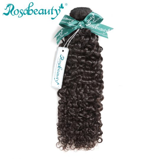 Rosa Beauty Malaysian Kinky Curly Virgin Hair 100% Human Hair Weave Bundles Unprocessed Hair Weaving Natural Color Free Shipping