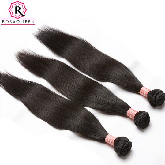Malaysian Virgin Hair Straight 100% Human Hair Bundles 1pc Hair Weave Can Buy 3 or 4 Pieces Extensions Rosa Queen Hair Products