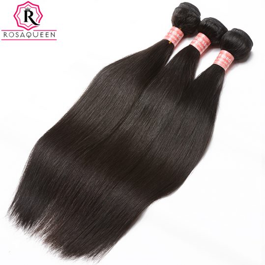 Malaysian Virgin Hair Straight 100% Human Hair Bundles 1pc Hair Weave Can Buy 3 or 4 Pieces Extensions Rosa Queen Hair Products