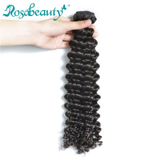 Rosa Beauty Deep Wave Malaysian Virgin Hair 100% Weave Human Hair Bundles Unprocessed Hair Weft Natural Color Free Shipping