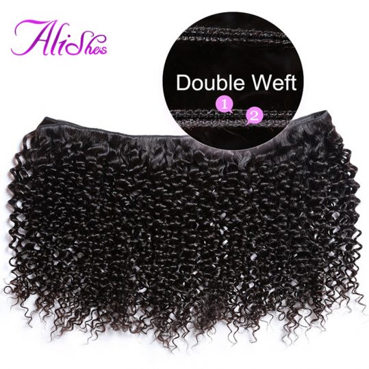 Alishes Hair Malaysian Curly Hair Weave 100% Human Hair Bundles Natural Color Non-Remy Hair Extension 8-28 inch Free Shipping