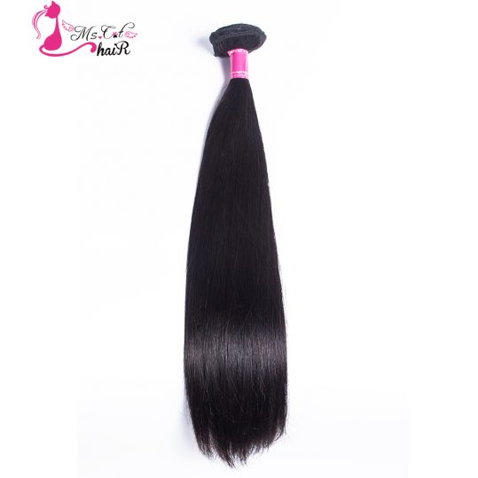 Ms Cat Hair Malaysian Straight Hair Bundles Human Hair Extensions No Shedding Non Remy 8"-26" Hair Weave Bundles Can Buy 3 PCS