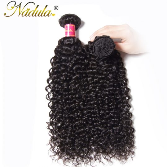 Nadula Hair Malaysian Curly Hair Weave Bundles 8-26inch Can be mixed Non Remy Hair 100% Human Hair Natural Color Can Be Dyed