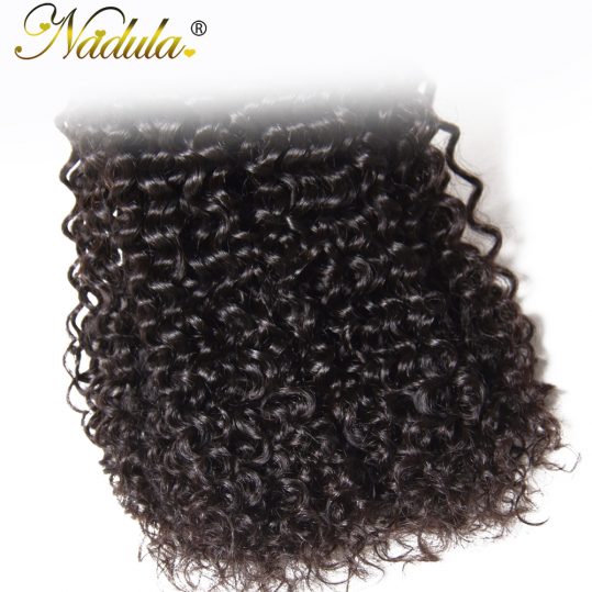 Nadula Hair Malaysian Curly Hair Weave Bundles 8-26inch Can be mixed Non Remy Hair 100% Human Hair Natural Color Can Be Dyed