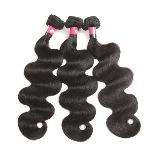 West Kiss 100% Human Hair Products 1 Bundle Malaysian body wave Hair Weaving 8-30 inch Natural Black Non-Remy Hair Extensions